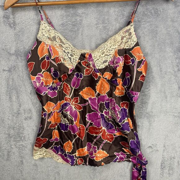 Mixit Tank Top Lace Floral Small Babydoll Y2K Cottagecore Fairy Grunge Spaghetti - Picture 2 of 10